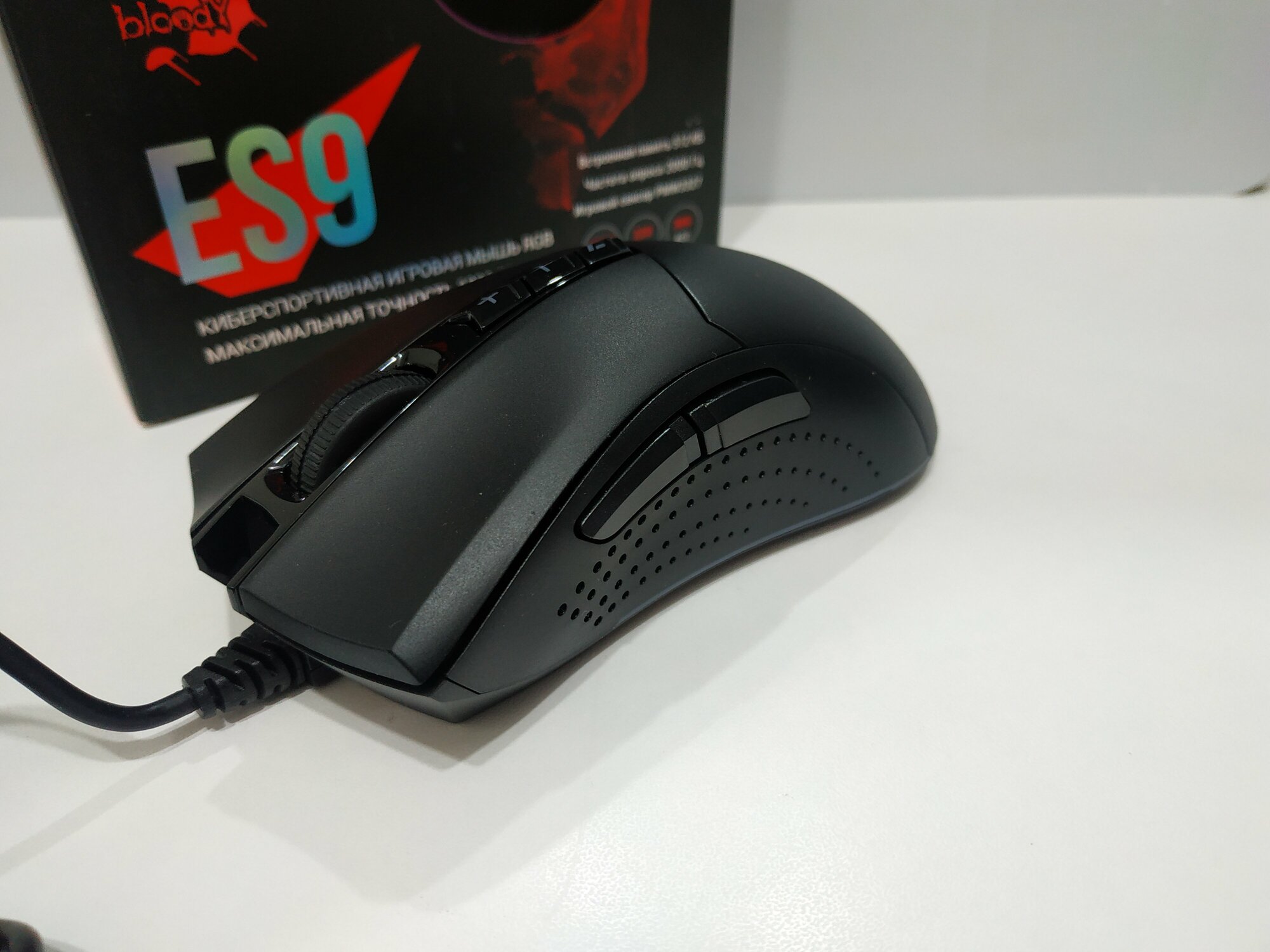 Мышь A4Tech Bloody ES9 черный оптическая (6200dpi) USB (7but) — фото 1