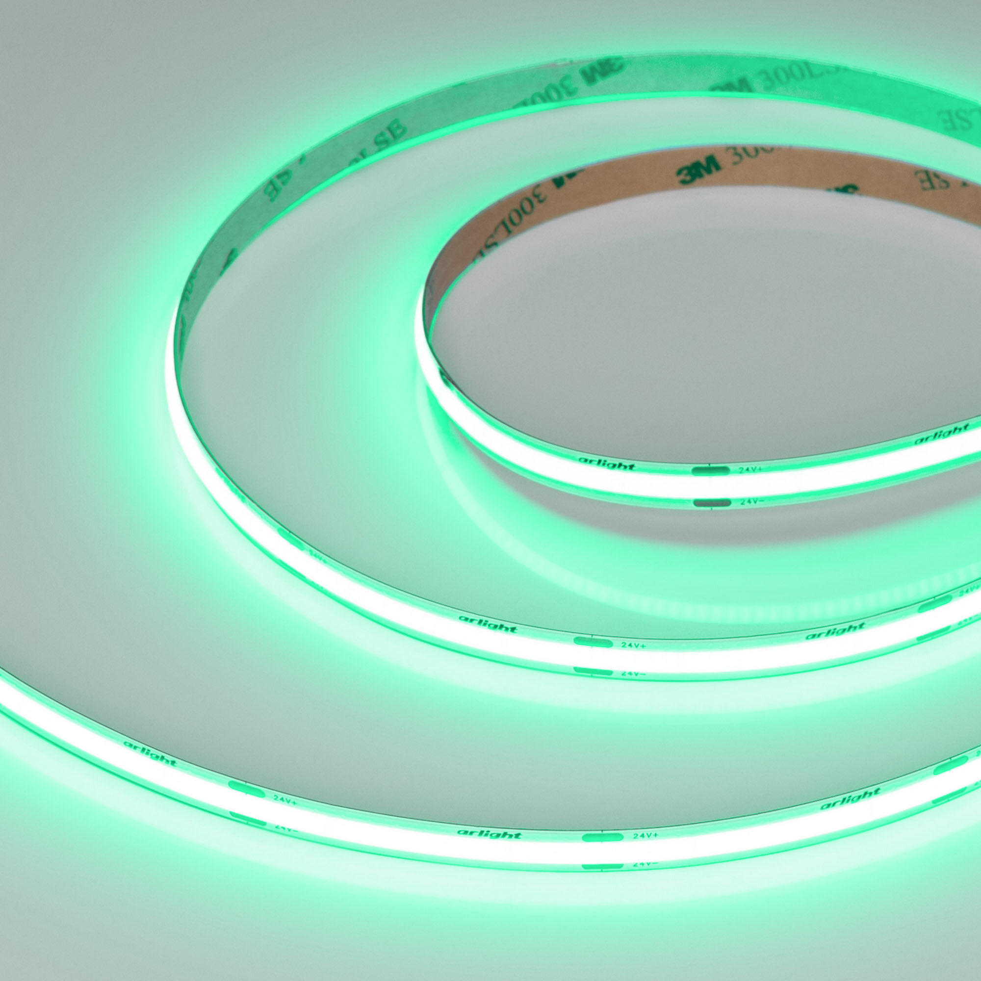Светодиодная Лента COB-X480-8mm 24V Green (8 W/m, IP20, 5m) (Arlight, -) 047736