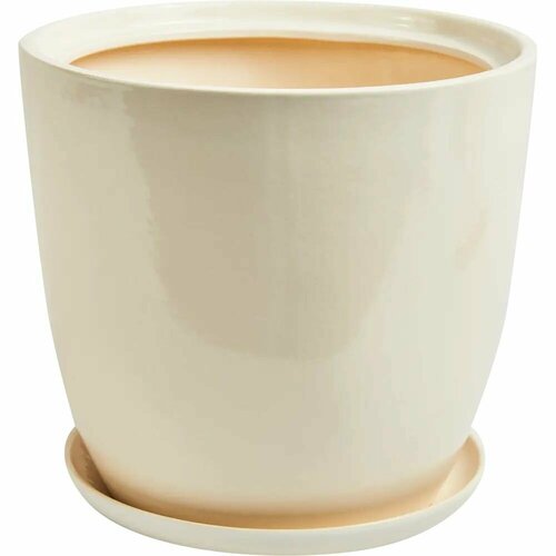 Горшок цветочный Идеал №1 27 h22 см v8 л керамика белый