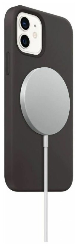 Беспроводное зарядное устройство Apple MagSafe Charger, USB type-C, 15Вт, 2A, белый/серебристый — фото 1