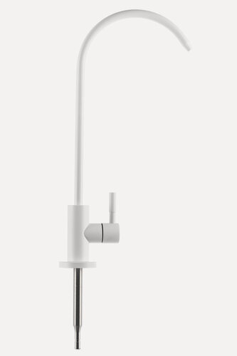 Изображение товара Кран для фильтра Гейзер Flowmaster Colour, стильный дизайн, кран для чистой воды, белый, 25757