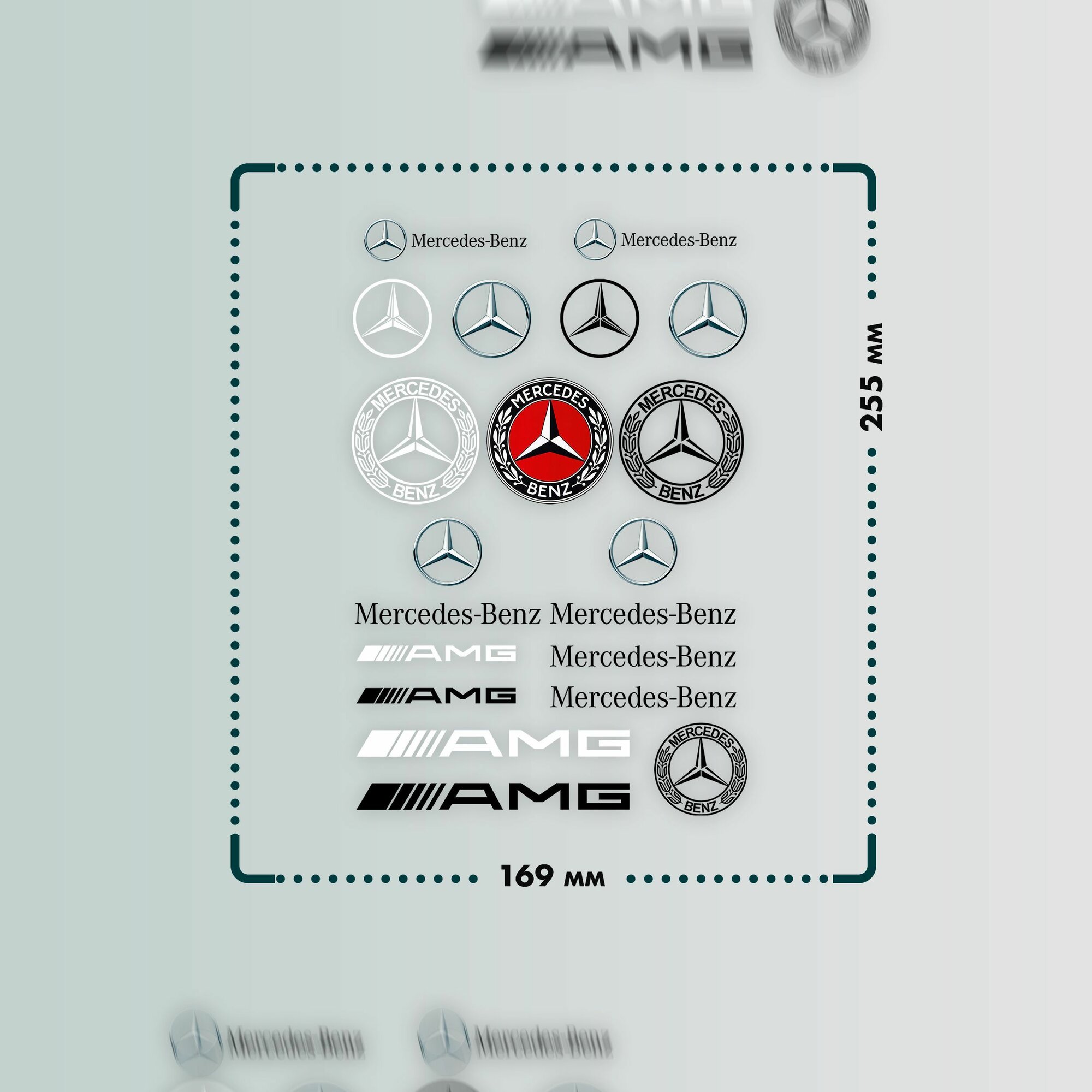 Термонаклейки на одежду Mercedes — фото 1