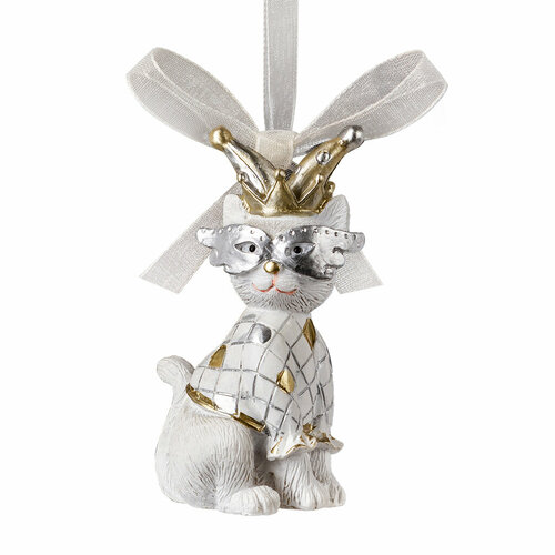 Украшение ErichKrause Decor Королевский кот золотой 7см