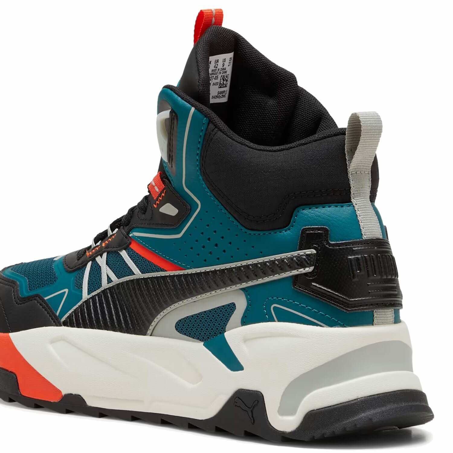 Кроссовки PUMA Trinity Mid Hybrid, размер 8 UK, белый, черный — фото 1