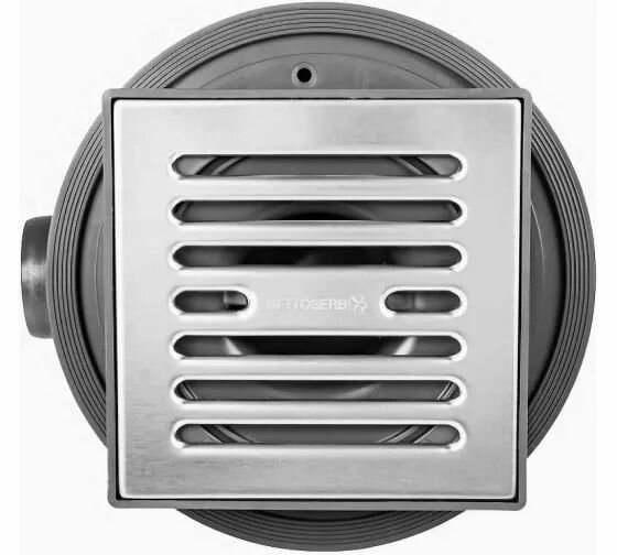 Душевой трап с мультисифоном Pestan 15х15 хром, горизонтальный выпуск — фото 1