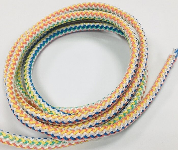 Шнур хозяйственный / веревка / d 8 мм длина 10 м цветной полипропиленовый пр-во Беларусь (420 кгс на разрыв) прочный легкий ДомовоД ШХЦ8-10