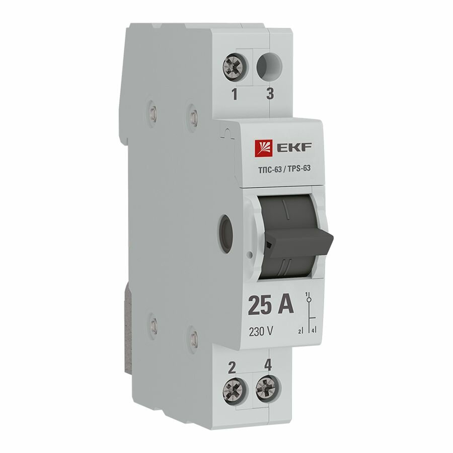 Трехпозиционный переключатель ТПС-63 1P 25А PROXIMA EKF - 1 шт — фото 1