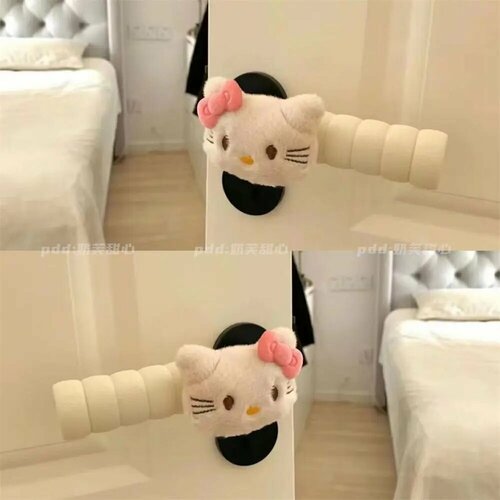 фото Miniso чехол для дверной ручки hello kitty, kt a 2pcs
