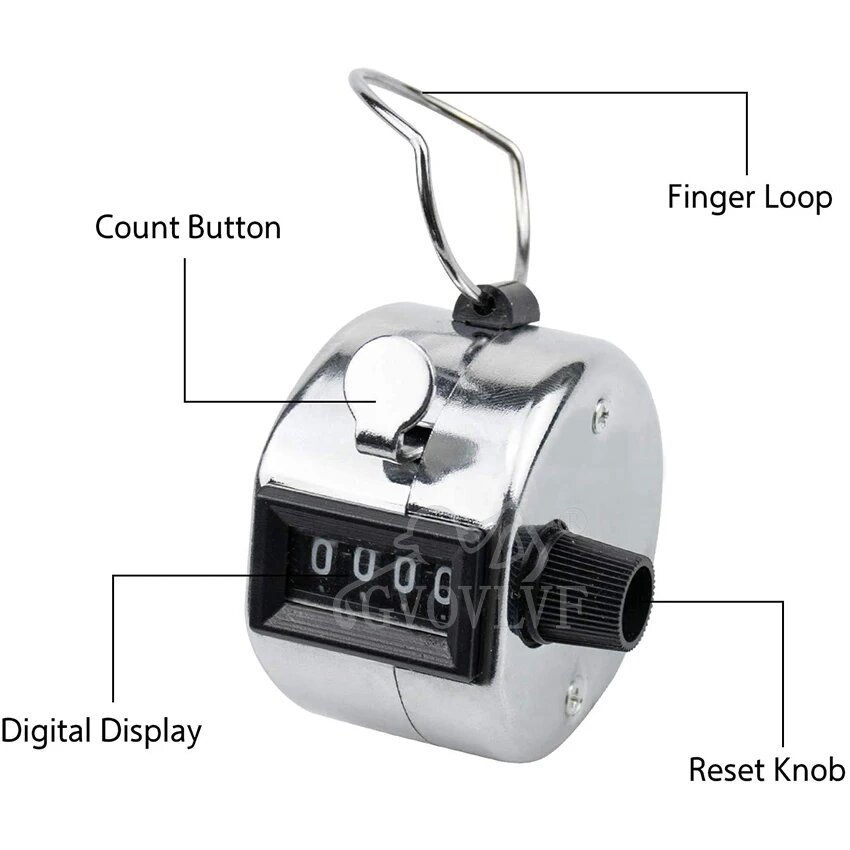 Счетчики GVOVLVF Golf Counter D1PJ, 1pc silvery with box