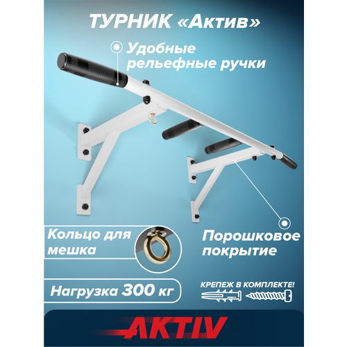 Турник настенный Aktiv белый разборный с узким хватом Aktiv 2225₽