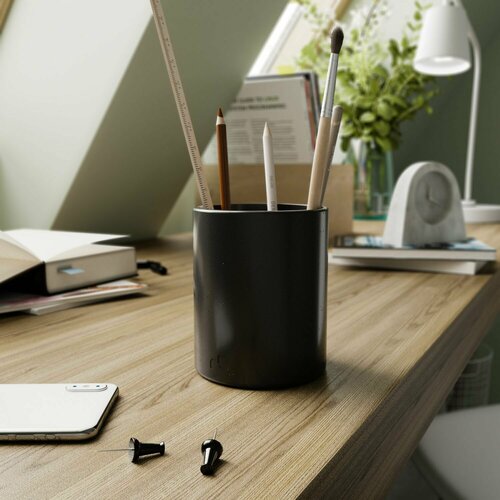 Органайзер для канцелярии настольный черный глянцевый 1916₽