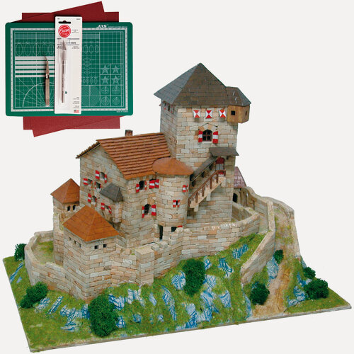 Изображение товара Замок Branzoll, 360х240х290, 4800 деталей, сложность 7/10, керамический конструктор Aedes Ars, набор с инструментами
