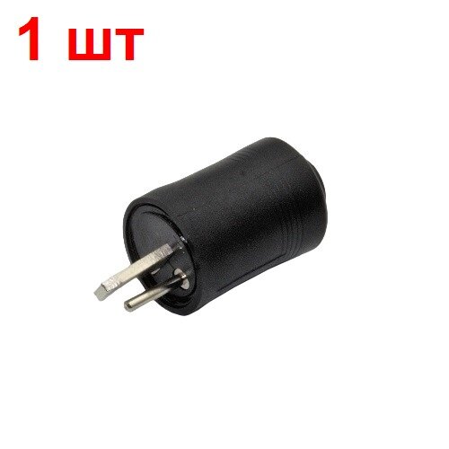 Соединитель аудио SZC-0241 точка-тире 1 шт. штекер черный