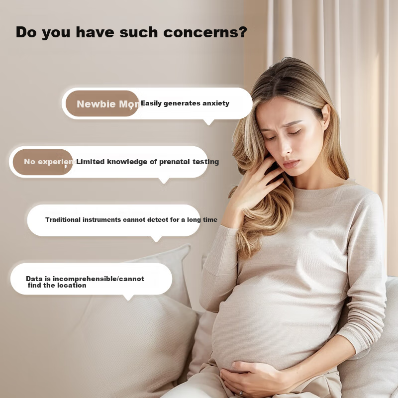 Изображение Koogeek Fetal Doppler Monitor for Pregnant Women, Home Fetal Heart Monitor with Medical Coupling Gel, Pregnancy Gift with Integrated Charging