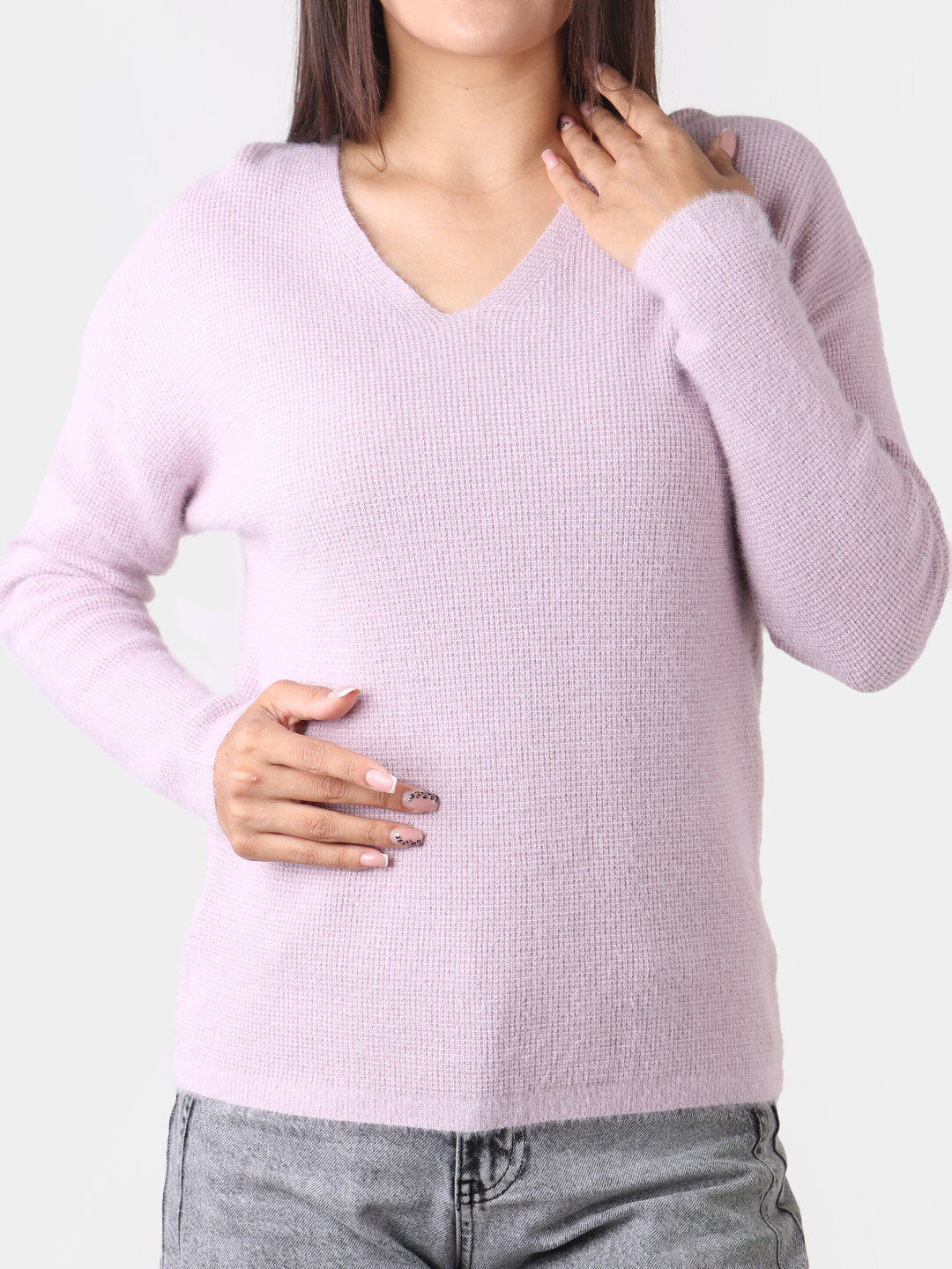 Свитер размер One Size, , пудровый — фото 1