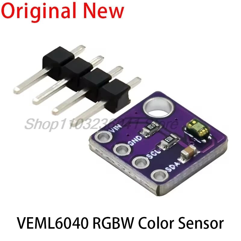 Цифровой датчик цвета RGBW 3,3 В I2C VEML6040 для Arduino I2C, встроенный чип, интенсивность содержания внешнего освещения