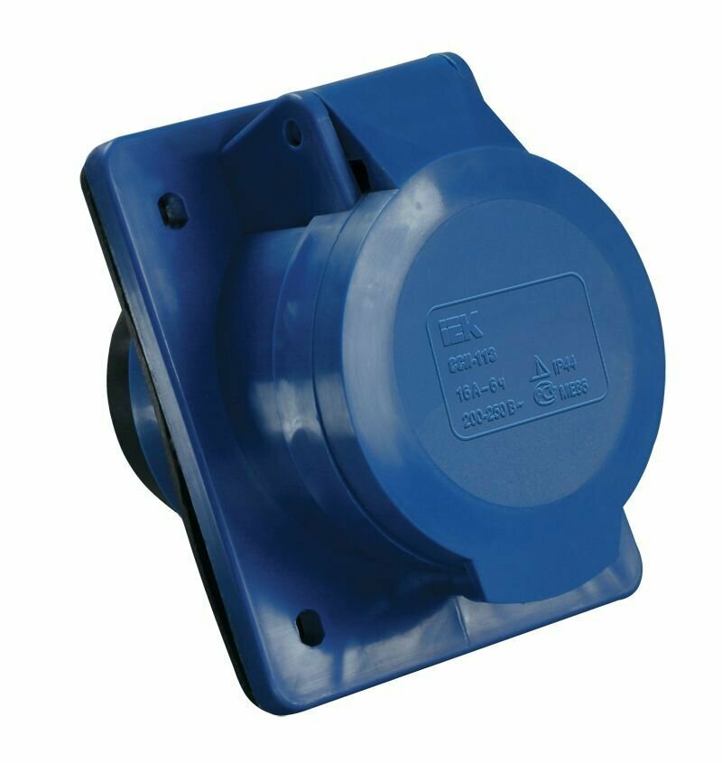 Розетка встраиваемая ССИ-423 2Р+Е 32А 200 - 250В IP44 стационарная скрытая IEK