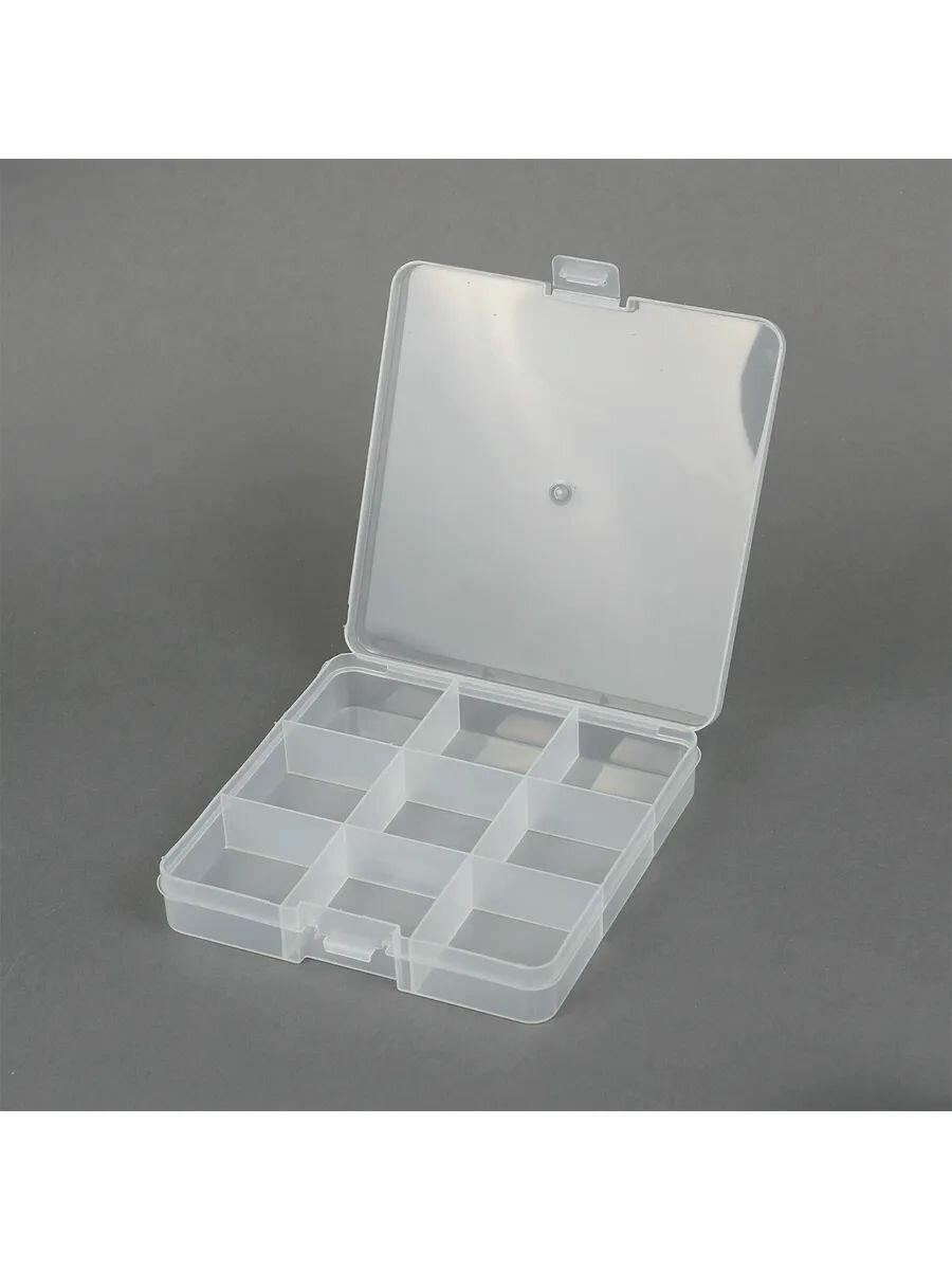 Органайзер для хранения принадлежностей 9 ячеек (140 x 140 x 30 мм)