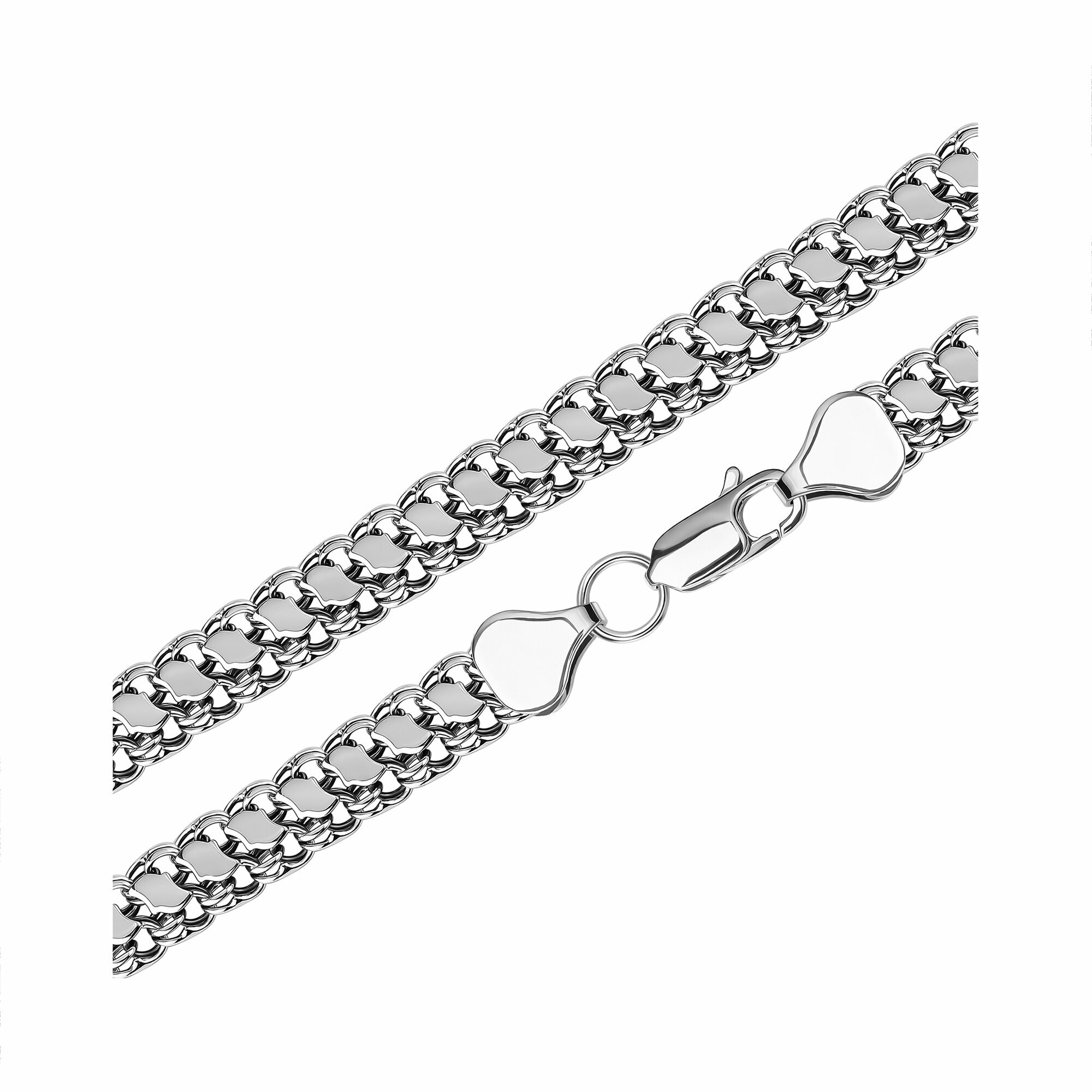 Браслет Diamant online, серебро, 925 проба, чернение, длина 17 см.