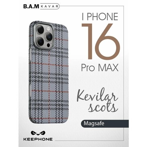 фото Чехол титановый на iphone 16 pro max кевлар с magsafe wiwu