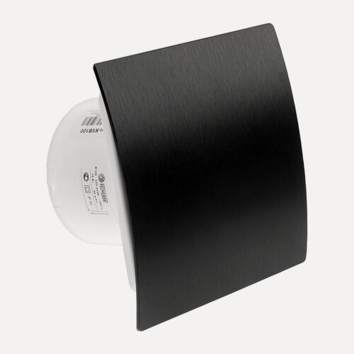 Изображение товара Вентилятор вытяжной "КосмоВент" KVB100, d=100 мм, 33-41 дБ, без выключателя, матовый черный