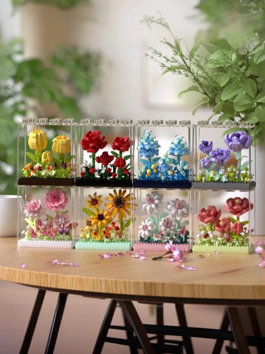 Цветы в лего-блоке тюльпаны — фото 1