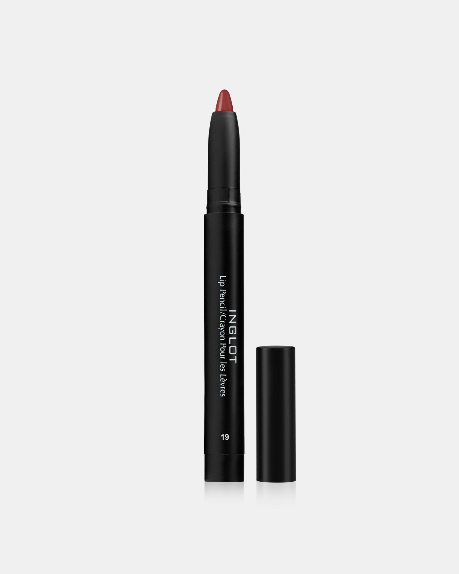 Карандаш для губ INGLOT матовый мягкий стойкий с точилкой в комплекте AMC LIP PENCIL MATTE WITH SHARPENER №19