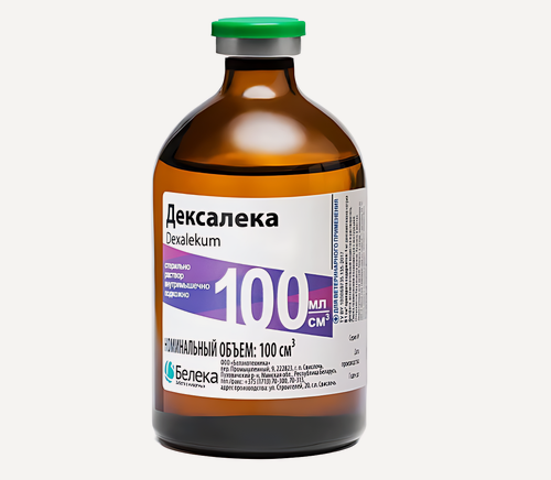 Изображение товара Раствор для инъекций Дексалека Белека, противовоспалительное и антиаллергическое средство,100 мл (аналог Дексафорт)