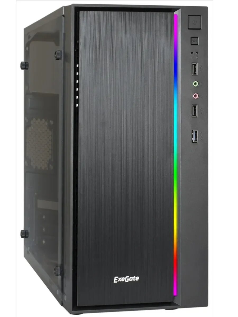 Корпус для ПК EX283754RUS mEVO-9301-RGB без БП, с окном