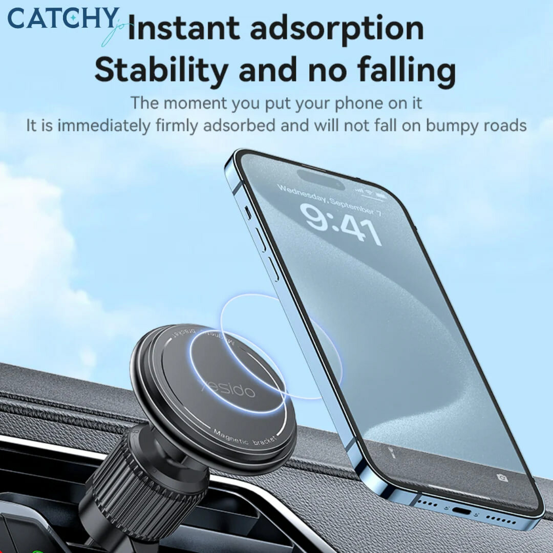Магнитный держатель C252, вращение на 360°, с фиксатором, для телефона