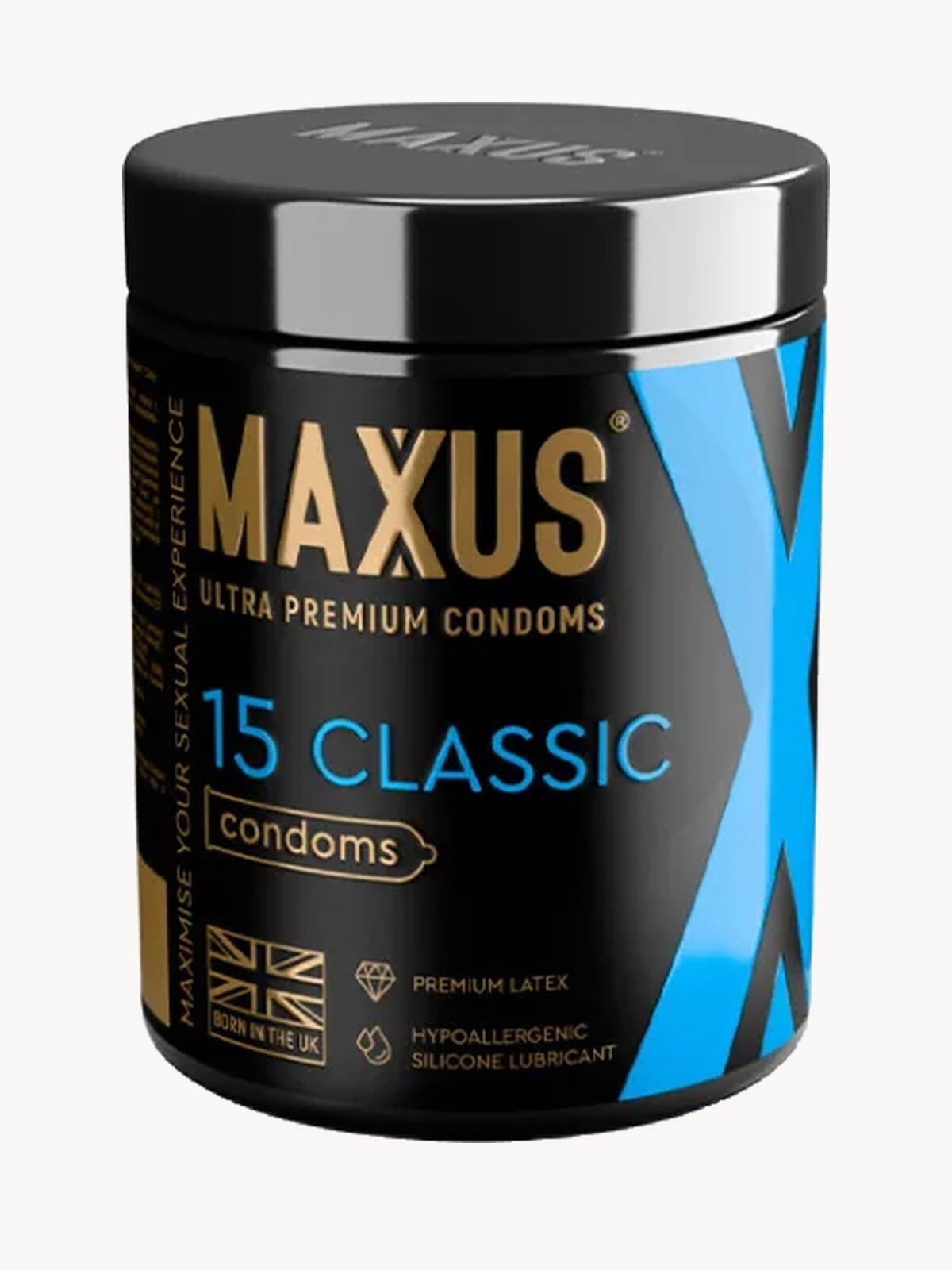 Презервативы 15 шт классические MAXUS Classic, кейс в подарок