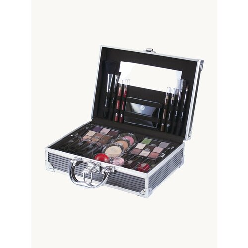 Набор косметики для макияжа 2K Beauty Состав кейс тени для глаз помада блеск для губ румяна бальзам для губ хайлайтер Подарочный косметический набор 21 Beauty Pink 2438₽