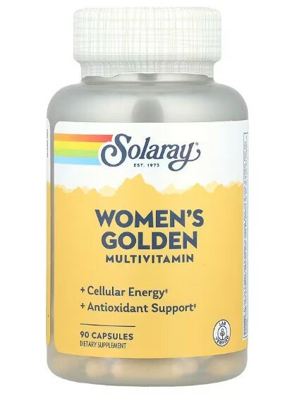 Solaray Women’s Golden 90 капсул — комплекс витаминов и минералов для женщин