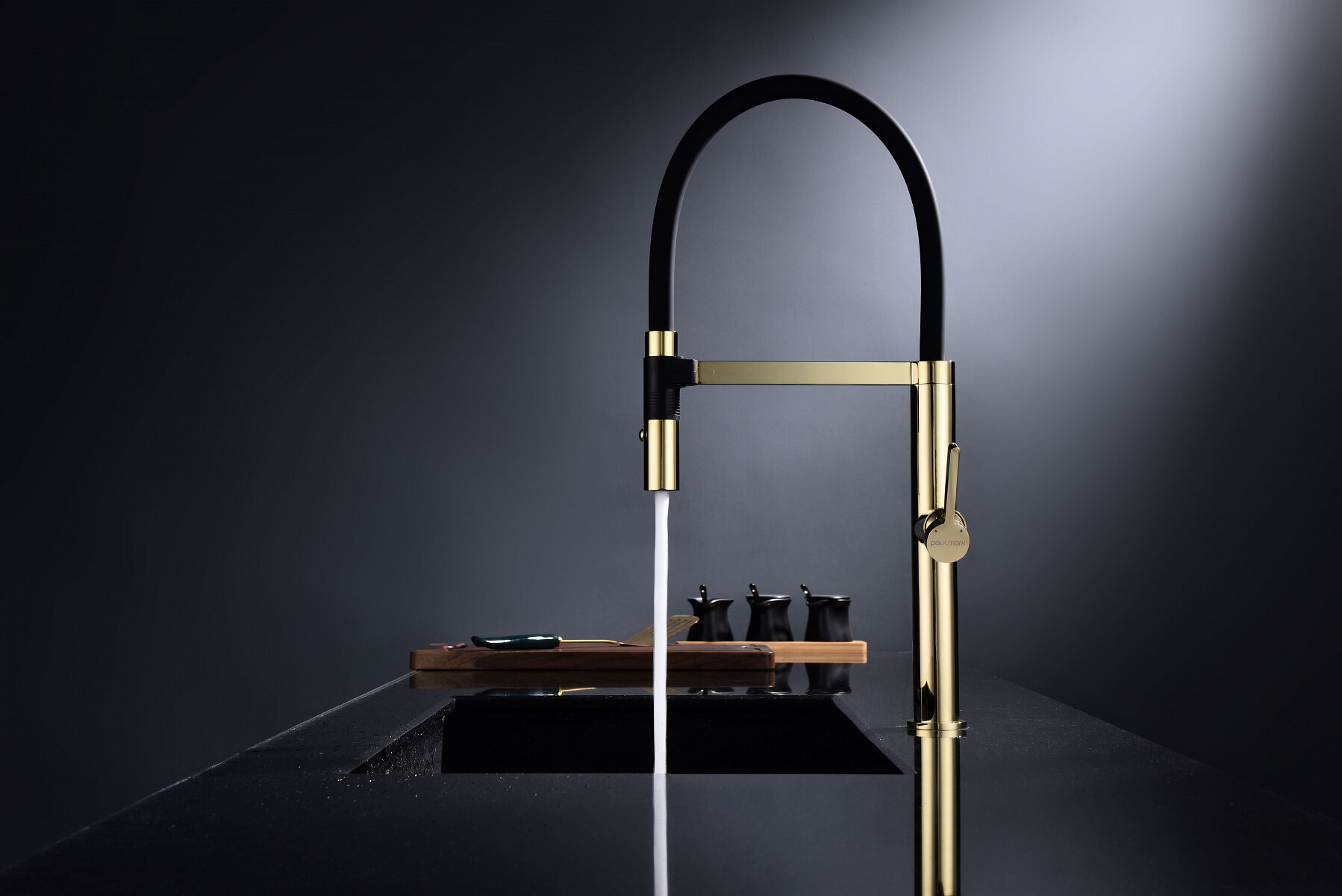 Смеситель Paulmark LEADER Le214101-G золото стандартный — фото 1