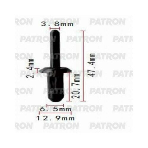 PATRON P37-0632 Заклепка GM применяемость: заклёпка пластиковая, универсальная