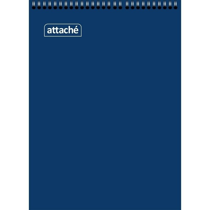 Блокнот Attache на спирали, А5, 60 листов, синий (650134)