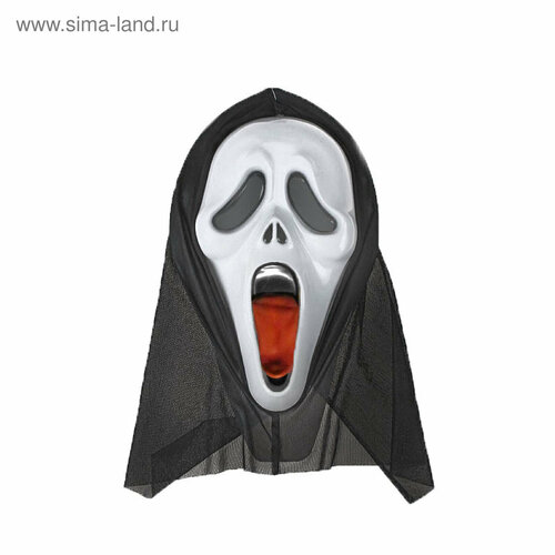 Карнавальная маска Крик, с языком карнавальная маска крик с языком