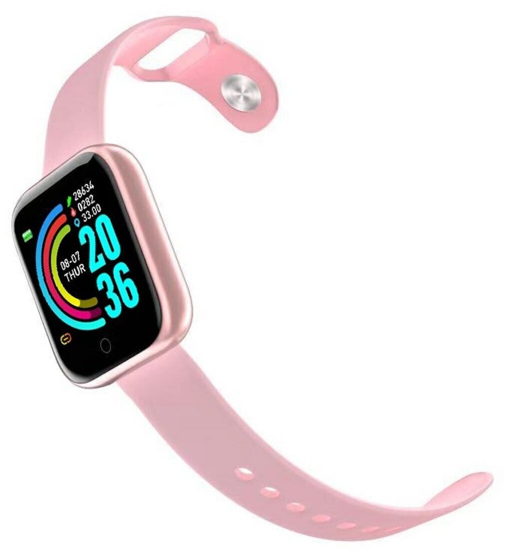 Smart Watch Y68 (розовый)