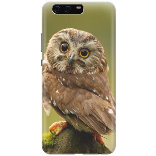фото Cиликоновый чехол на huawei p10 / хуавей п10 с принтом "сова на дереве" gosso