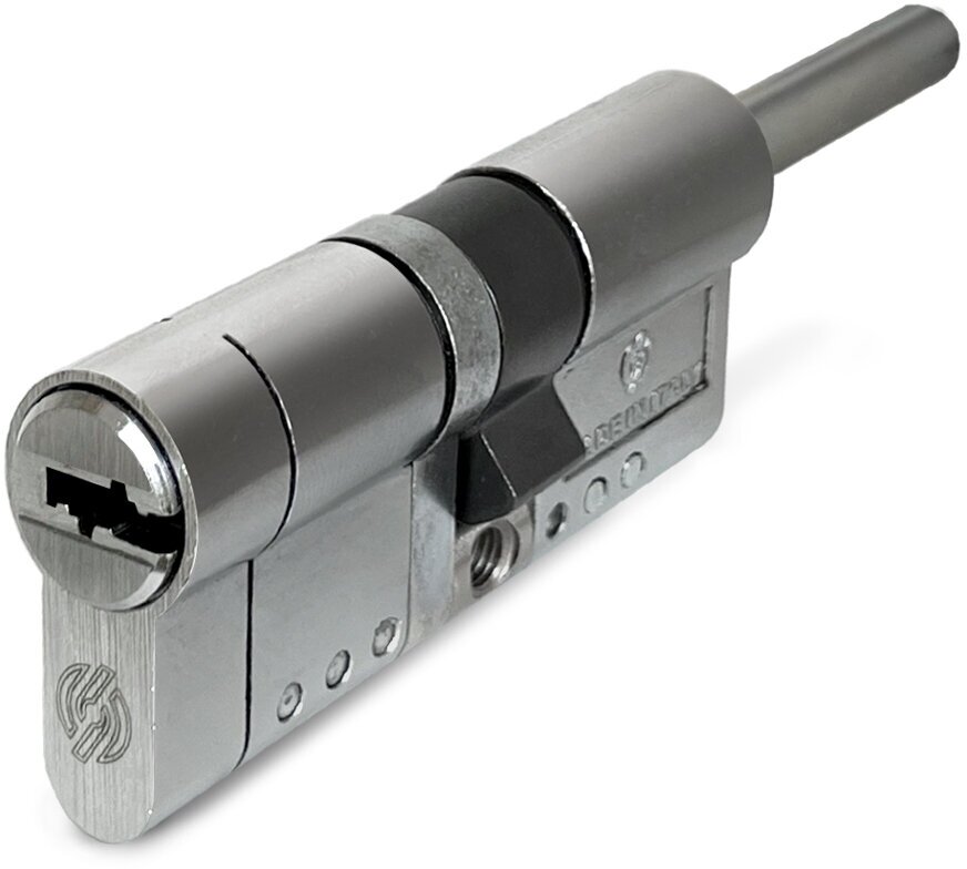 Цилиндр SECUREMME EVOК75 ключ/шток 62(31+31Ш)мм, никель
