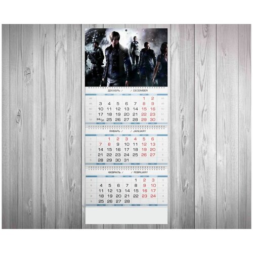 Календарь MIGOM Квартальный Принт Resident Evil, Резидент Эвил - 9