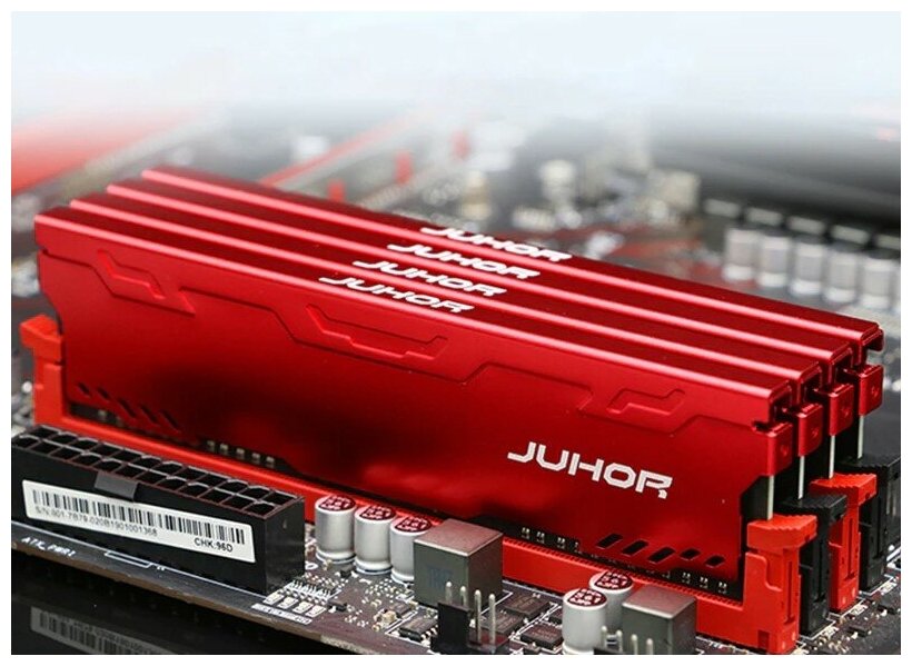 Оперативная память JUHOR RedGaming DDR4 16Гб (DIMM, 16 Гбх1, 2666 МГц, радиатор)