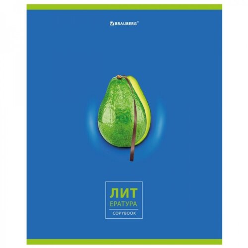 Тетрадь предметная AVOCADO 48 л, глянцевый лак, литература, линия, подсказ, BRAUBERG, 404281 - 20 шт. тетрадь предметная avocado 48 л глянцевый лак литература линия подсказ 404281