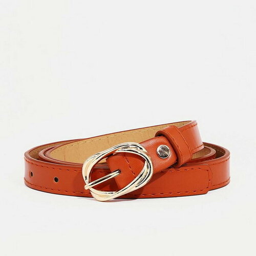 фото Ремень сима-ленд, размер 110, оранжевый сима-лэнд