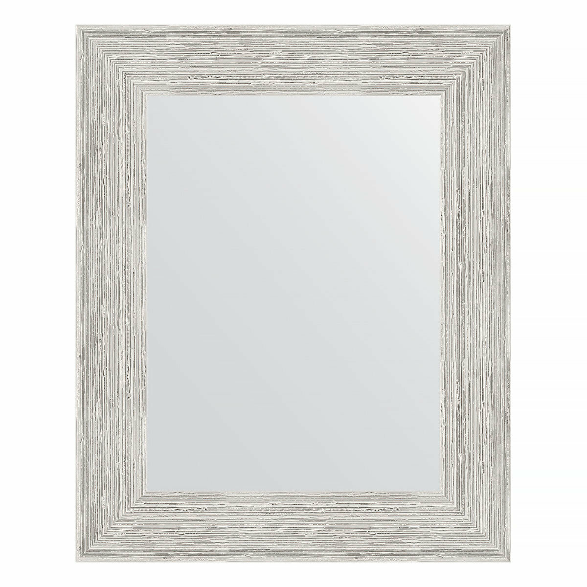 Зеркало настенное EVOFORM в багетной раме серебряный дождь 43х53 см для гостиной прихожей кабинета спальни и ванной комнаты BY 3016