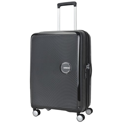 Чемодан American Tourister, 81 л, размер M, черный