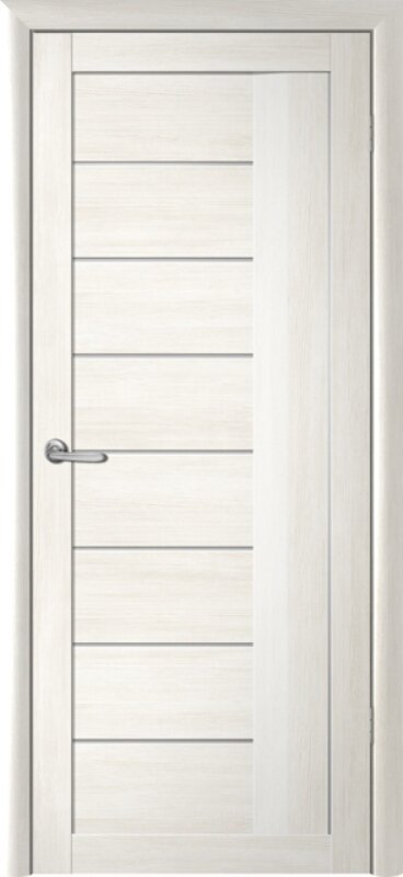 Межкомнатная дверь (комплект) Albero Марсель покрытие Эко-шпон / ПО Белый кипарис Мателюкс 80х200