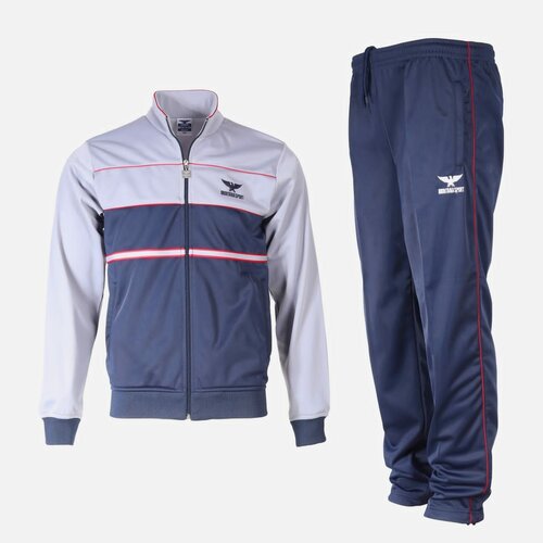 фото Костюм montanasport, олимпийка и брюки, силуэт прямой, карманы, размер 56, серый