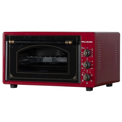 Мини-печь WILLMARK WOF-365RG темно-красный ретро 585000₽