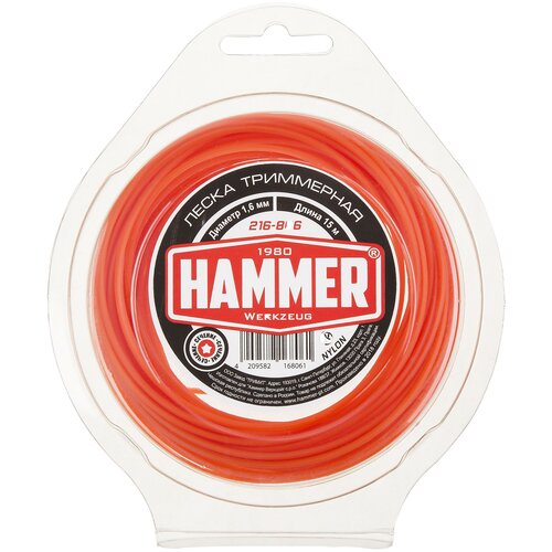 Леска Hammer 216-806 1.6 мм 15 м 1.6 мм